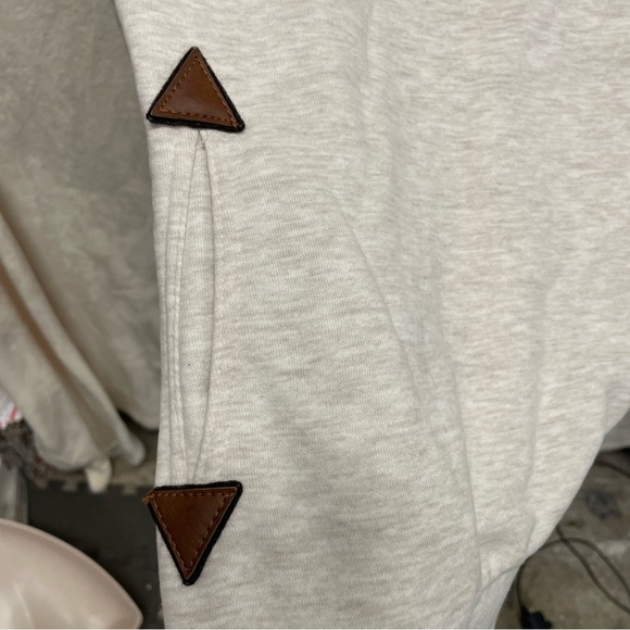 Naketano pullover sweatshirt cowl neck women’s size medium oatmeal - Picture 7 of 11